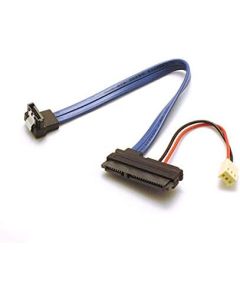 22 Pin SATA Cable with 3 Pin Power and Right Angle Latching SATA