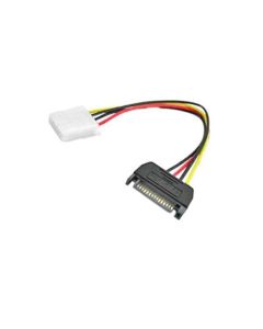 15 Pin SATA Male to 4 Pin Female Power Cable