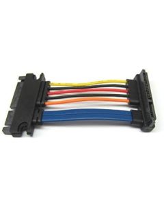 22 Pin SATA Male to Female Left Angle 2 inches
