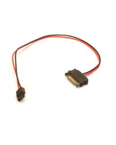 6 Pin Slimline SATA 15 Pin SATA Power Cable