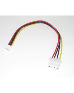 4-Pin Molex to Floppy Drive 4-Pin Female Power 8 inch Cable